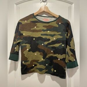 Crewcuts Camo Kids Shirt with Green Accents size 10